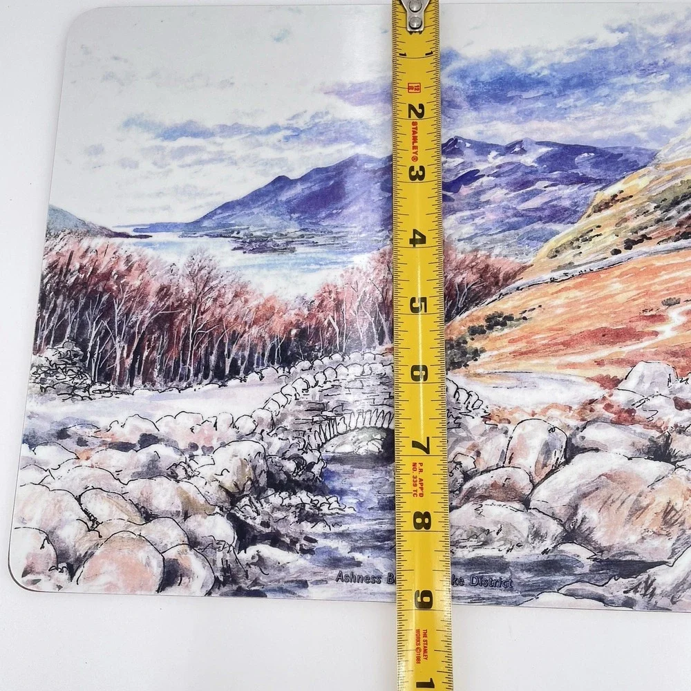 Watchet 6 Melamine Cork backed‎ Placemats Scenes of Lake District UK Enesco Site